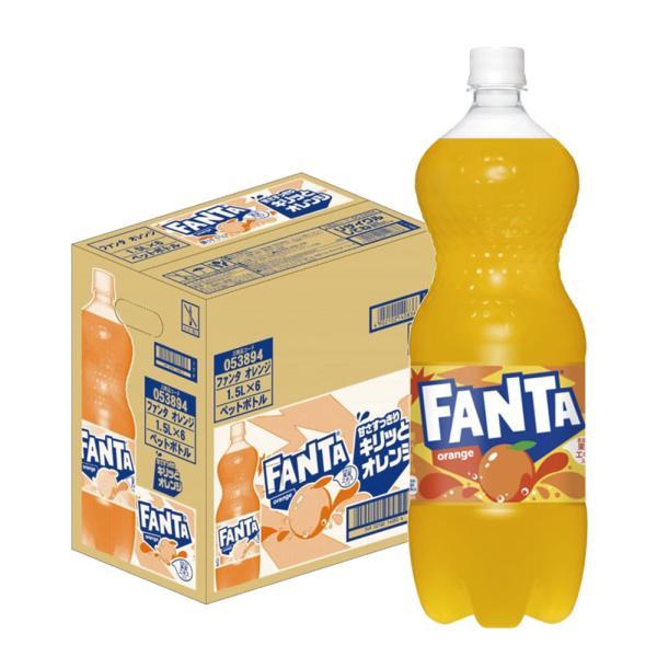 他サイト： 送料無料 コカコーラ ファンタ オレンジ 1500ml 1.5L× 6本/1ケースの商品画像