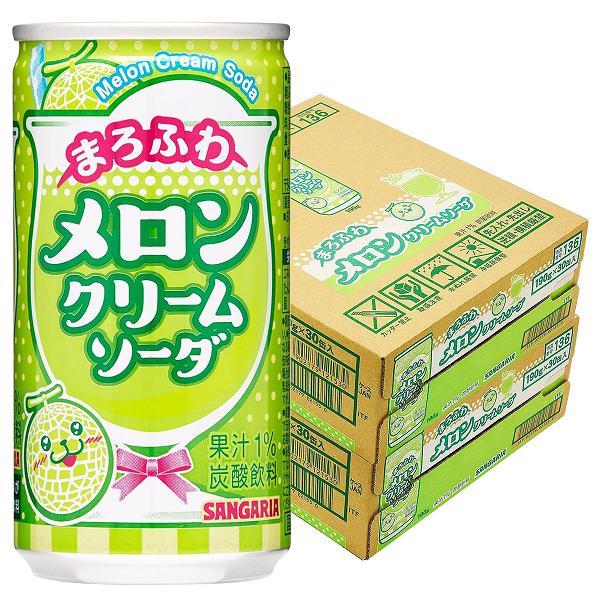 サンガリア（SANGARIA） 送料無料 まろふわメロンクリームソーダ 缶