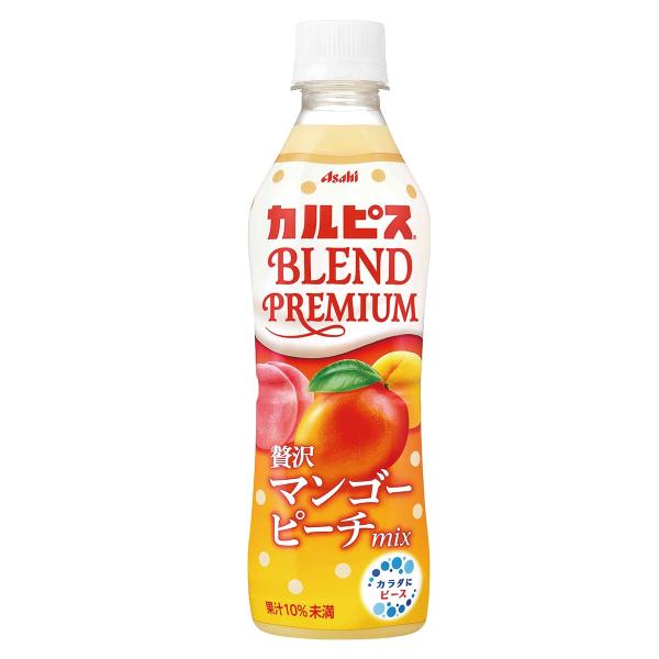 【入荷次第発送】送料無料 カルピス BLEND PREMIUM 贅沢マンゴーピーチmix 430ml×1ケース/24本