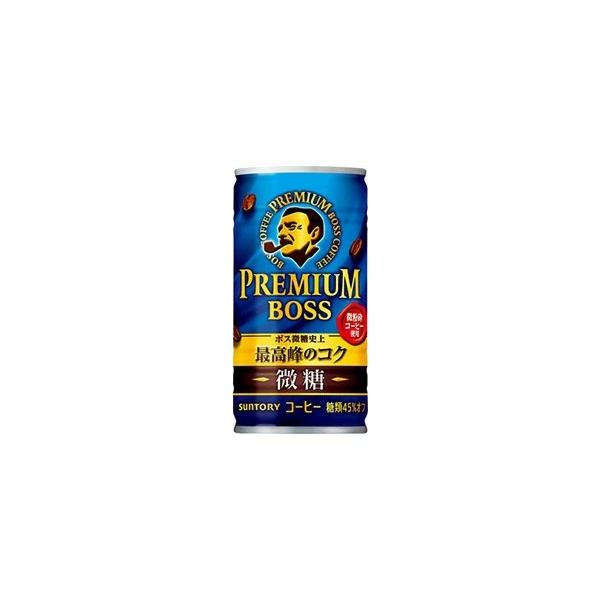 他サイト： 送料無料  サントリー BOSS プレミアムボス 微糖185ml×30本/1ケースの商品画像