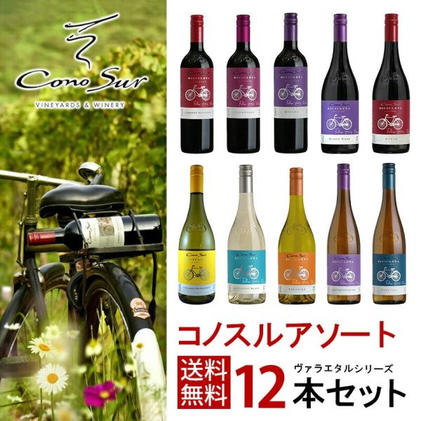 【内容量】750ml×12本下記の10本の中から12本を選ぶセットです。●カベルネ・ソーヴィニヨン●ピノ・ノワール●メルロー●カルメネール●シラー●シャルドネ●ソーヴィニヨン・ブラン●ヴィオニエ●リースリング●ゲヴュルツトラミネール【色】赤...