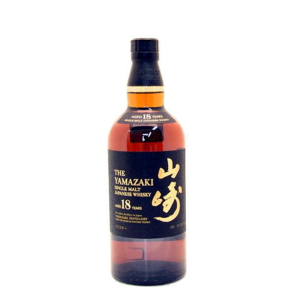 他サイト： ウイスキー サントリーシングルモルトウイスキー　山崎18年 700ml 箱あり 梱包時スタッフ検印 マイレージ期限切れでの返品不可【在庫限り1決済1本限り】の商品画像