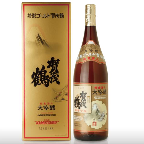 賀茂鶴 大吟醸 特製ゴールド賀茂鶴1.8L 化粧箱入 : リカーズマスター