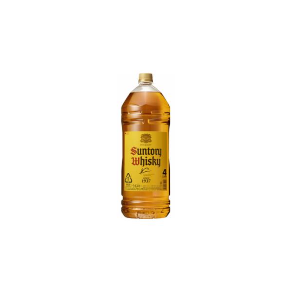サントリー角4リットルペット！ 背面の取っ手に注目！ 激レア終売品です！ サントリーウイスキー 角瓶 サントリー ウイスキー 40度 4L 4000ml