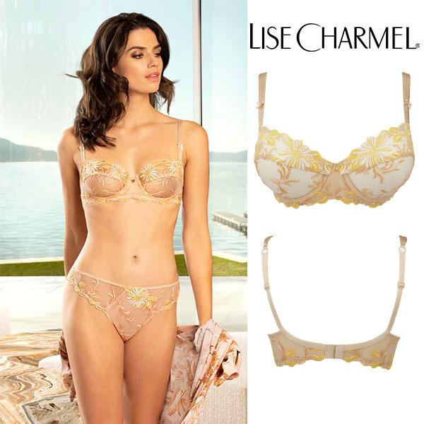 【95E】リズシャルメル LISE CHARMEL パッドなし3/4ブラ(Eカップ) 品番ACG3048 インポートランジェリー ※大きめ注意