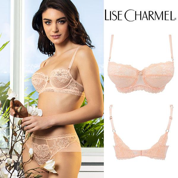 【85F】【90F】リズシャルメル LISE CHARMEL パッドなし3/4ブラ(Fカップ) 品番ACH3001 インポートランジェリー ※大きめ注意