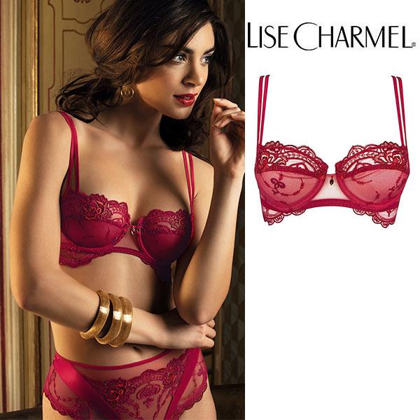 【85E】【90E】【95E】リズシャルメル LISE CHARMEL パッドなし3/4ブラ(Eカップ) 品番ACH3004 インポートランジェリー  ※大きめ注意