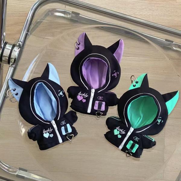 うさ耳帽子 もこもこパンツ 着せ替えドール用衣装 マスコット用