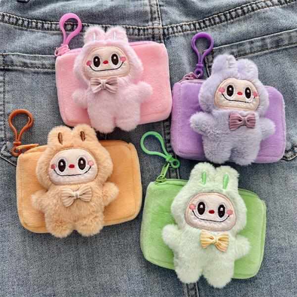 Labubu ラブブ ぬいぐるみ 多機能 収納ポーチ パスポートケース 財布