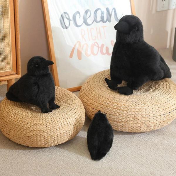 カラスのぬいぐるみ ハッフルパフのスカーフ付き*6 Buckbeak Soft Toy