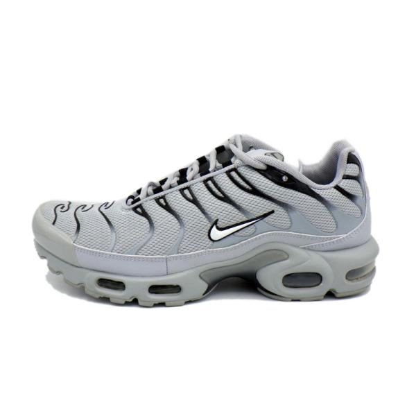ナイキ NIKE 【 AIR MAX PLUS Wolf Gray Black White 852630 021 】 エア マックス プラス ウルフグレー ブラック ホワイト スニーカー w24568