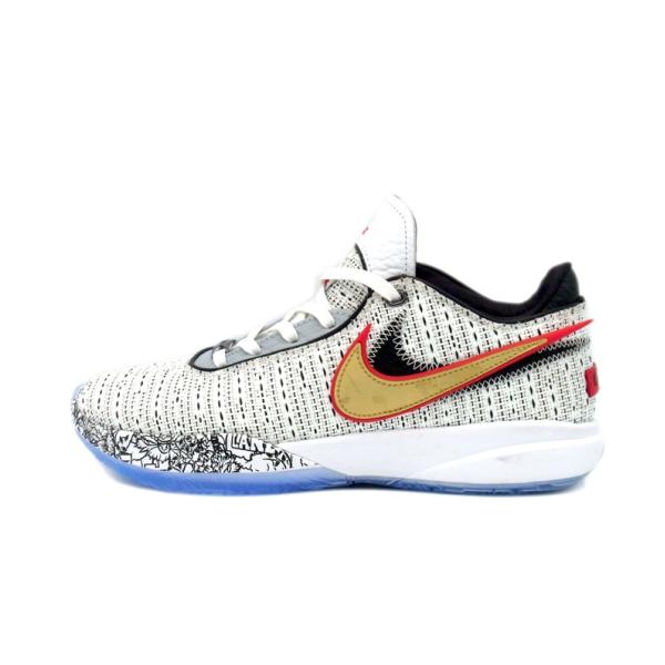 ナイキ NIKE ■ 【 LEBRON 20 White Black University Red metallic Gold DJ5422 100 】 レブロン 20 ローカット スニーカー f21724