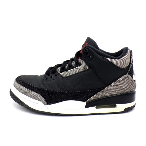 ナイキ NIKE × リーバイス LEVIS 【 IR0914 400 】 エア ジョーダン 4 レトロ SP ブラック アンド ホワイト ローカット スニーカー 49901
