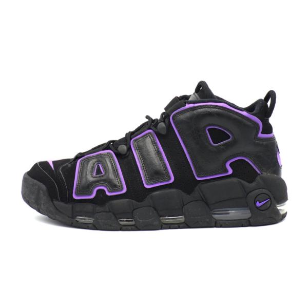 ナイキ NIKE 【 AIR MORE UPTEMPO Black Action Grape DV1879 001 】 エア モア アップテンポ ブラック アクション グレープ スニーカー h8230