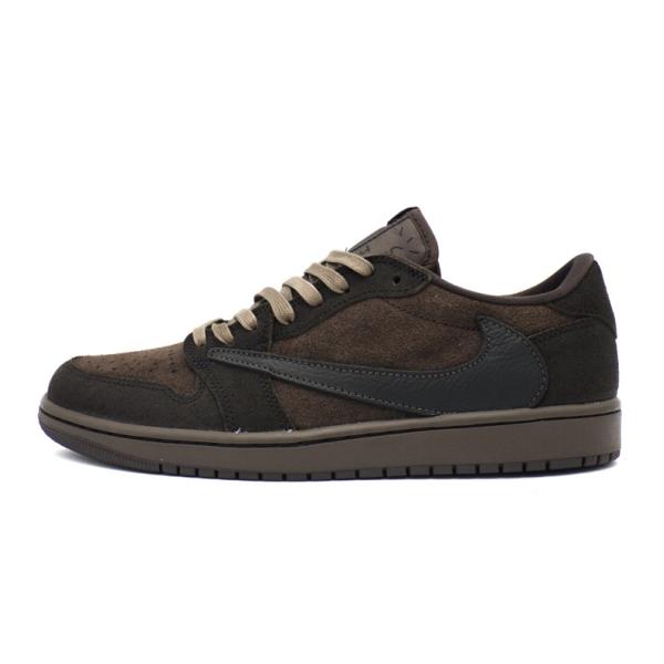 ナイキ NIKE × トラヴィス スコット Travis Scott 【 DM7866 202 】 エア ジョーダン 1 ロー ベルベット ブラウン アンド ダークモカ スニーカー h8701