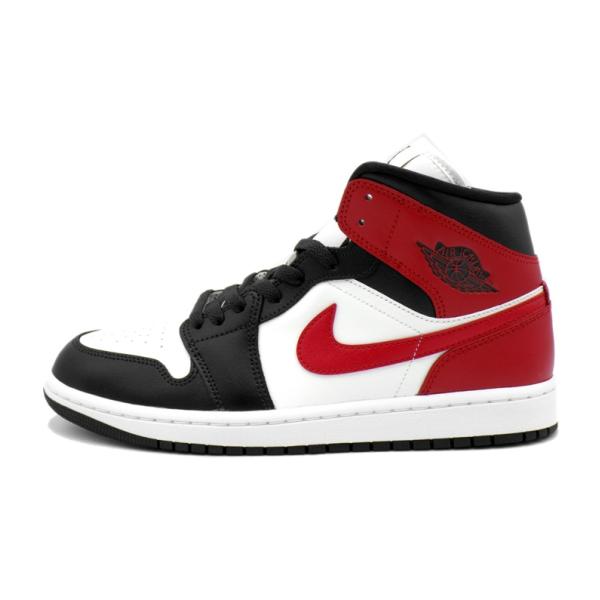 ナイキ NIKE 【 AIR JORDAN 1 MID Sail Off Noir White Gym Red BQ6472 160 】 エア ジョーダン 1 ミッド セイル ジム レッド スニーカー h3298