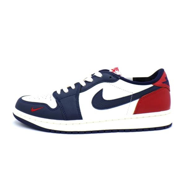 ナイキ NIKE 【 AIR JORDAN 1 RETRO LOW OG HQ2993 100 】 ハワード ジムレッド アンド ミッドナイトネイビー スニーカー 51206