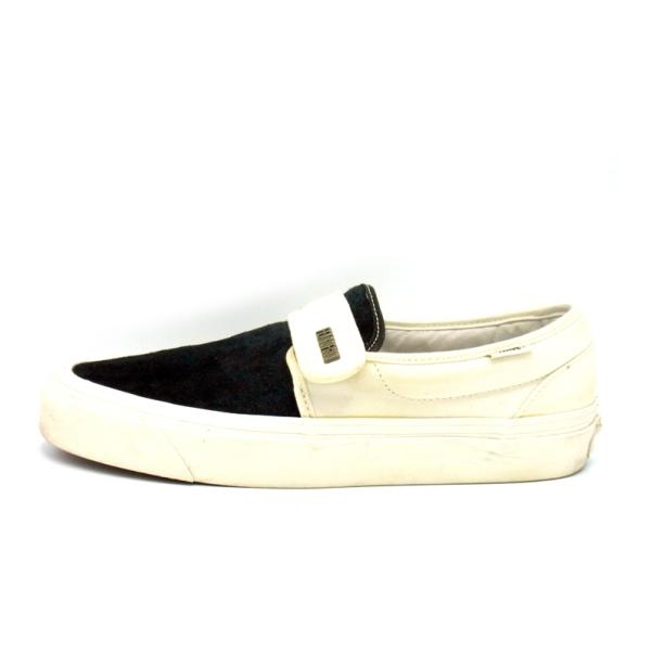 フィア オブ ゴッド FEAR OF GOD × バンズ VANS ■ 【 Slip-On 47 V DX 】 スエードレザー キャンバス 切替 ベルクロ スリッポン スニーカー 32584