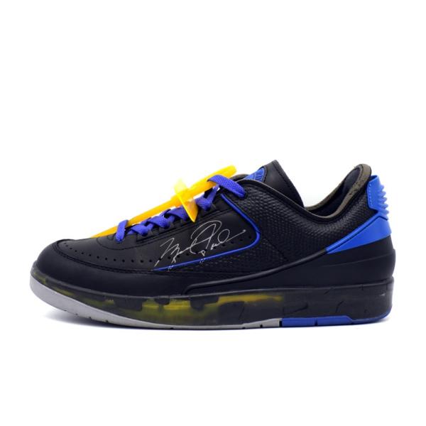ナイキ NIKE × オフホワイト OFFWHITE 【 AIR JORDAN 2 LOW Black and Varsity Royal DJ4375 004 】 エア ジョーダン 2 レザー スニーカー f30796