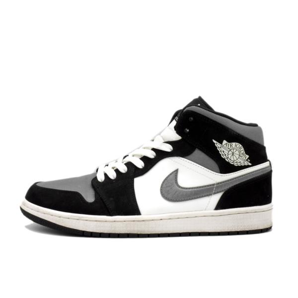 ナイキ NIKE 【 AIR JORDAN 1 MID SE White Black Satin Blue 852542 011 】 エア ジョーダン 1 ミッド ホワイト ブラック サテンブルー スニーカー f30162