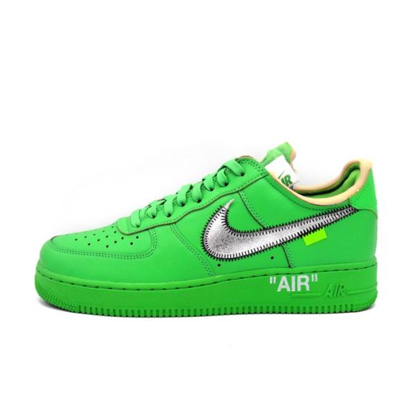 ナイキ NIKE × オフホワイト OFF WHITE ■ 【Brooklyn Light Green Spark DX1419 300 】 エア フォース 1 ロー スニーカー グリーン f21217