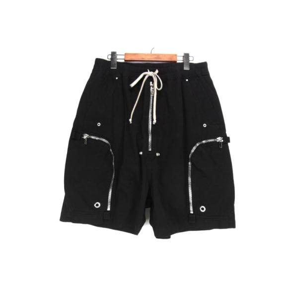 正規 RICK OWENS DRKSHDW カーゴ ショーツ 810P▲ Rick Owens DRKSHDW Pods Cargo Shorts - Made In Japan Black/Gray Denim