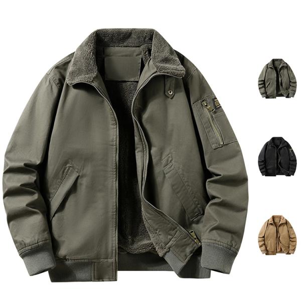 ミリタリージャケット ボアジャケット メンズ 冬服 ブルゾン ムートンジャケット 厚手 春物 裏起毛 防寒着 冬物 アウトドア