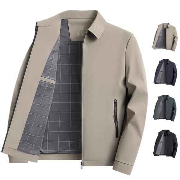 メンズ 春物 アウター ジャケット ジャンパー ビジネスジャンバー 紳士ジャンバー 春服 ステンカラーコート 通勤 防風