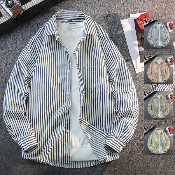 春物 シャツ メンズ 長袖シャツ 無地 ストライプシャツ オックスフォードシャツ 通勤 カジュアルシャツ トップス 春服