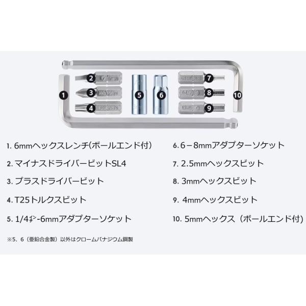 �w�b�N�X�����` WestBiking�i�E�F�X�g�o�C�L���O�j10-in-1 �}���`�t�@���N�V�����c�[�� ���i�摜3