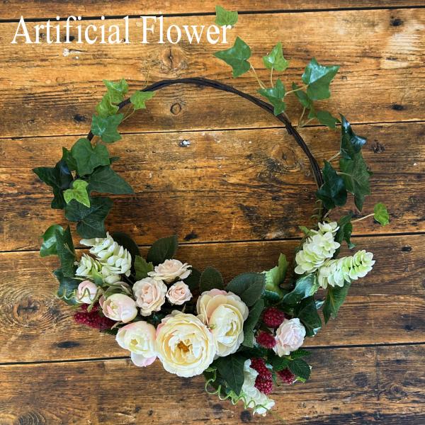 リース フラワー アーティフィシャルフラワー 造花 花 アンティークローズ ミニバラ 143