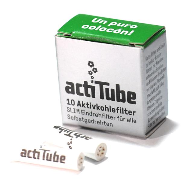 シガレットペーパー/喫煙紙(手巻きタバコ用など)などに使える活性炭フィルター：acti tube(アクティチューブ)filter