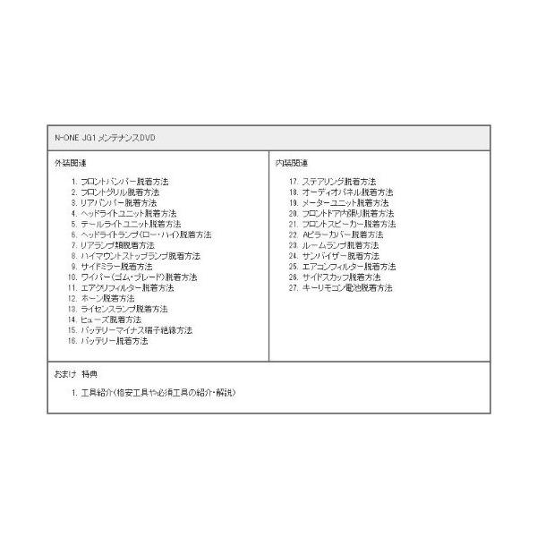 ホンダ N One Jg1 メンテナンス Dvd 内装 外装 外し 内張り パーツ 剥がし 用 カスタム 工具 セット Buyee Buyee Japanese Proxy Service Buy From Japan Bot Online