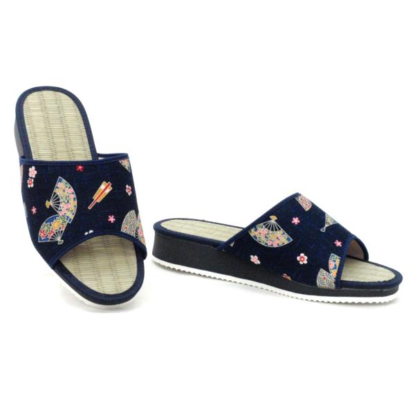 レディース 畳サンダル 1007 (D) いぐさ スポンジ底 軽量