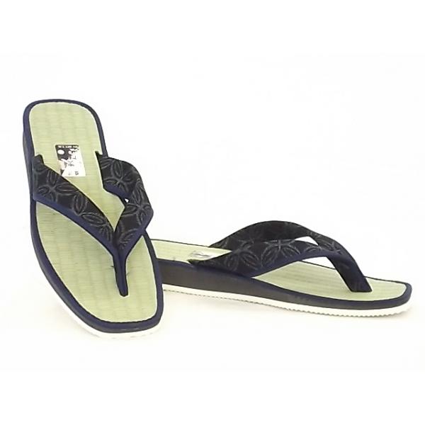 メンズ 畳サンダル 草履 鼻緒 1156 (F) いぐさ スポンジ底 軽量