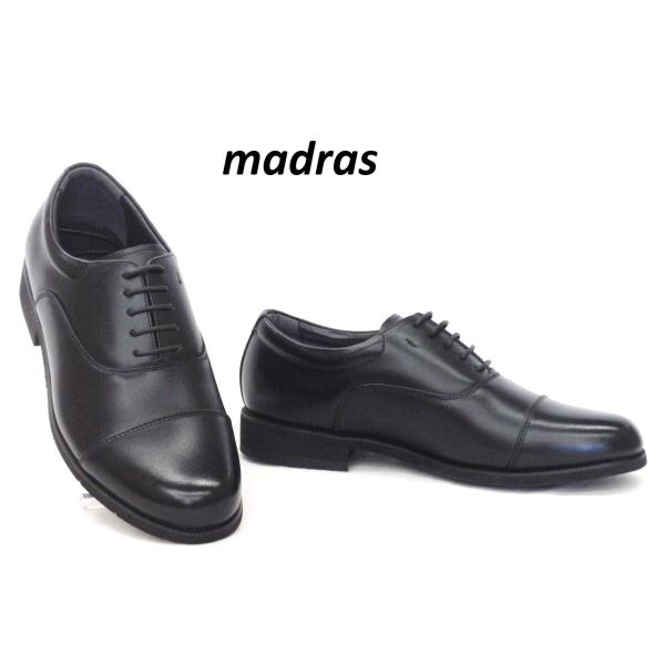 現品限り メンズ ビジネスシューズ フォーマルシューズ ドゥーウォーク DO WALK 4522 黒 24.0cm 天然皮革 ストレートチップ リクルートシューズ マドラス