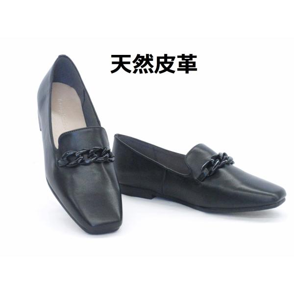 レディース カッターパンプス ページオブダイアリー pageofdiary 4882 ブラック カジュアルパンプス 天然皮革
