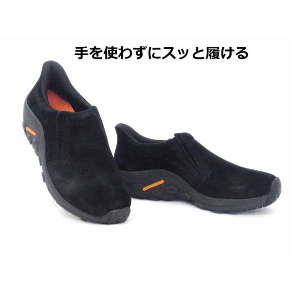 メンズ モックシューズ プロコンフォート PC 6005 ブラック 天然皮革 MOC スリッポン ハンズフリー PRO COMFORT