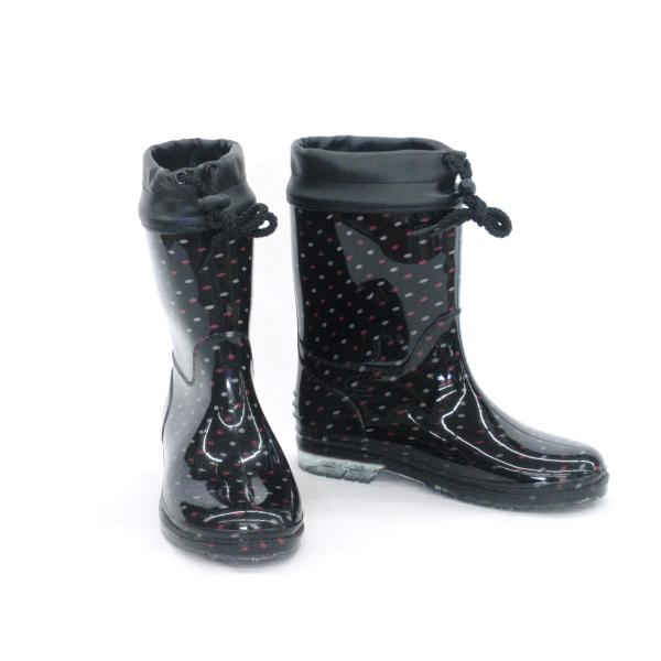 ジュニアレインブーツ ジュエルハート JEWEL HEART 9740 ピンク 長靴 フード付き 軽量