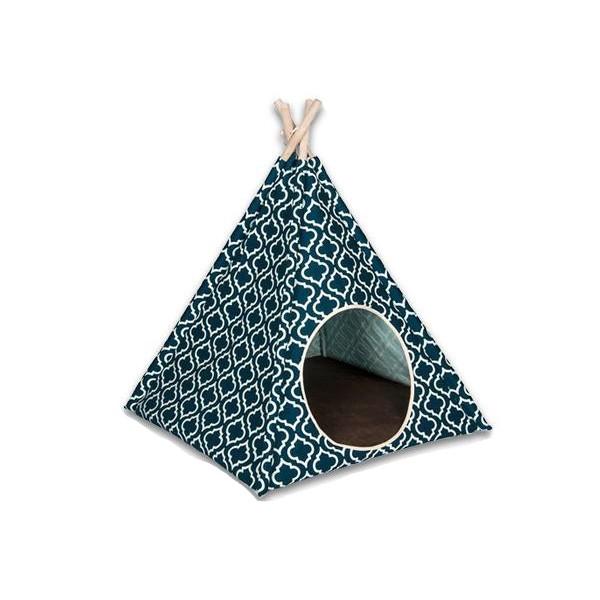 P L A Y ペット用ティピーテント モロッカン ネイビーブルー Visiomed Co Za
