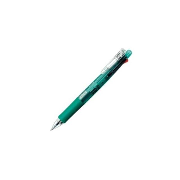 (業務用10セット) ZEBRA ゼブラ 多機能ペン クリップオンマルチ 〔シャープ芯径0.5mm/ボール径0.7mm〕 ノック式 B4SA1-G 緑