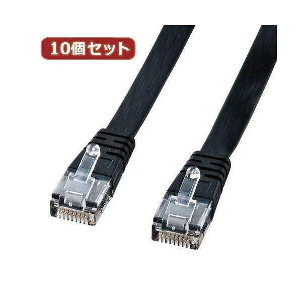 10�Z�b�g�T�����T�v���C UTP�G���n���X�h�J�e�S��5�����t���b�g�P�[�u���i�u���b�N�E2m�j LA-FL5-02KX10