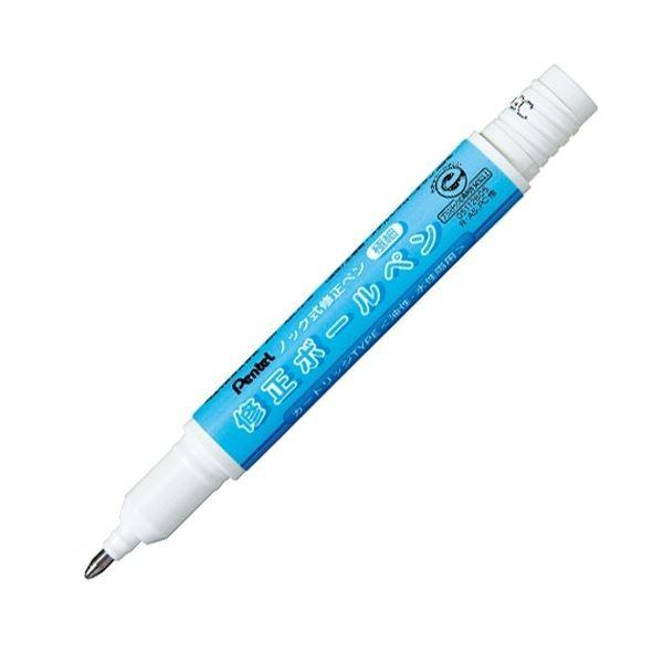 （まとめ） ぺんてる ノック式修正ペン修正ボールペン用カートリッジ 極細 油性・水性インキ両用 XZLR12-W 1本 〔×50セット〕