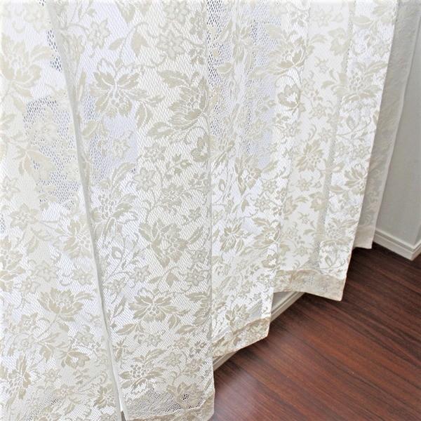 ���[�X�J�[�e�� ��100cm×��228cm 2�� �ԕ� �ȍ��f�� �A�W���X�^�[�t�b�N�t�� ���{�� ���r���O �x�b�h���[��