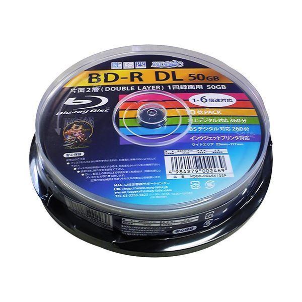 �i�܂Ƃ߁jHIDISC �^��pBD-R DL 50GB 1-6�{���Ή� 10�� �k×10�Z�b�g�l HDBD-RDL6X10SPX10
