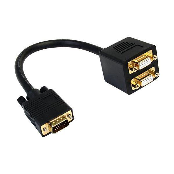 i܂Ƃ߁jStarTech.com VGAXvb^/zP[u 1× VGAIX-2× VGAX z 30cm ubN VGASPL1VV 1 k×3Zbgl