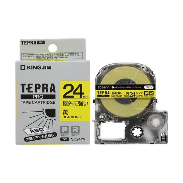 �i�܂Ƃ߁j�L���O�W�� �e�v�� PRO �e�[�v�J�[�g���b�W ���O�ɋ������x�� 24mm ��/������ SC24YV 1�� �k×3�Z�b�g�l