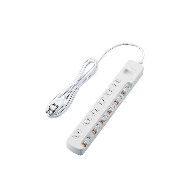 �i�܂Ƃ߁j �G���R�� �ȃG�l�^�b�v/�����ʃX�C�b�`/���K�[�h�t/6��/2.5m/�z���C�g T-K5B-2625WH �k×2�Z�b�g�l