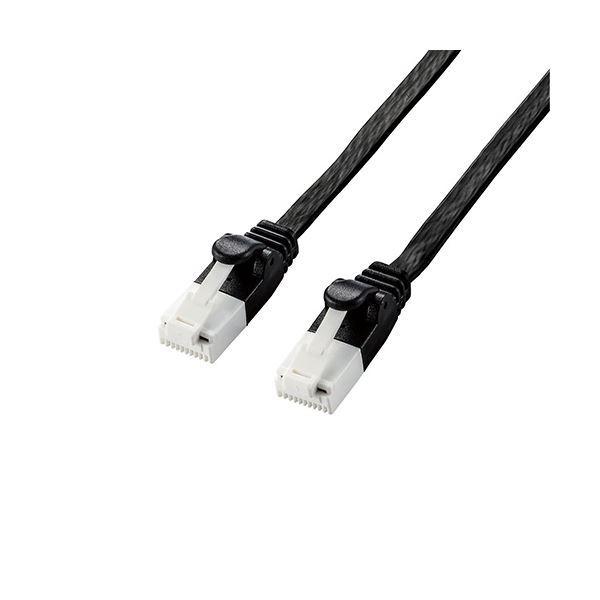 �k5�Z�b�g�l�G���R�� LAN�P�[�u��/CAT6A����/�ܐ܂�h�~/�t���b�g/5.0m/�u���b�N LD-GFAT/BK50X5