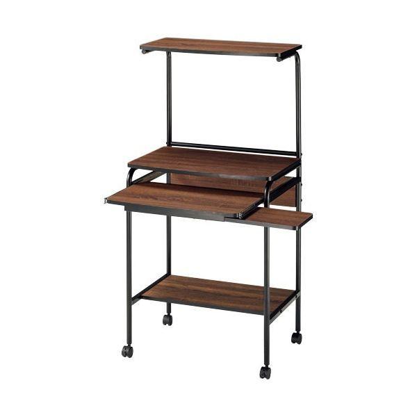 �s��f�� �V���v��PC�f�X�N �t�B�b�g ��600×���s480×����1220mm �u���E�� 66741 1�� �g���i